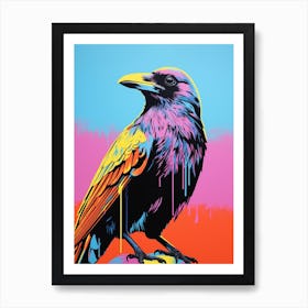 Andy Warhol Style Bird Crow 3 Art Print