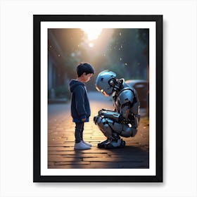 break up with Ai Art Print