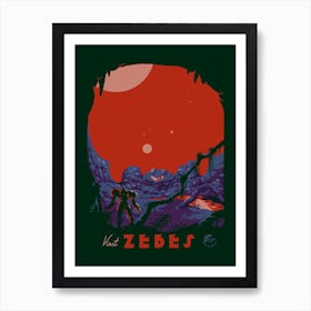 Visit Zebes Art Print