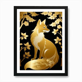 Japan Golden Fox 5 Art Print