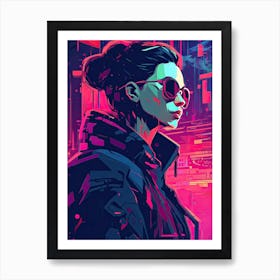 Cyberpunk poster Art Print