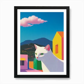 Cat In The City Art Print