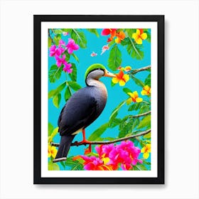 Duck Tropical bird Art Print