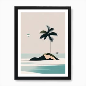Marajo Island Brazil Simplistic Tropical Destination Art Print