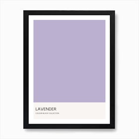Lavender Colour Block Poster Art Print