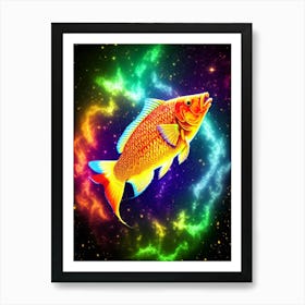 Fish In Space 1 Art Print