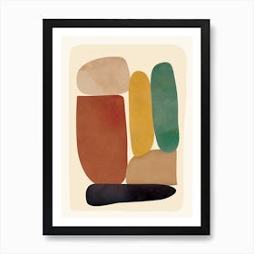 Abstract Minimal Shapes 32 Art Print