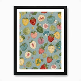 Strawberry Whimsy Art Print