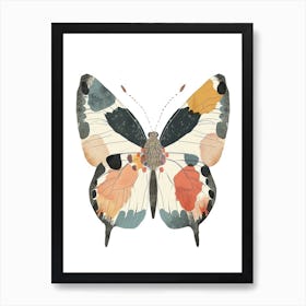 Colourful Insect Illustration Butterfly 28 Art Print