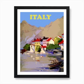 Italy, Vintage Travel Poster Art Print