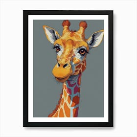 Giraffe Canvas Print 2 Art Print