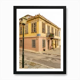 Old Buildings In Athens Plaka Art Print