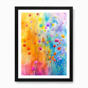 Colorful Flowers 1 Art Print