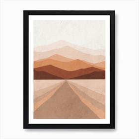 Road In The Desert Art Print