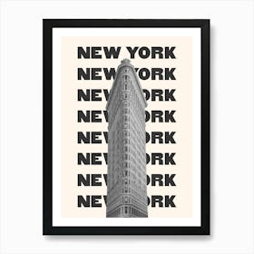 New York Flatiron Black & White Art Print