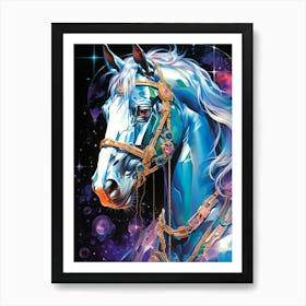 Galaxy Horse Art Print