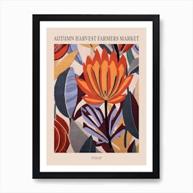 Fall Botanicals Tulip 1 Poster Art Print