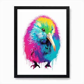 Andy Warhol Style Bird Kiwi 3 Art Print