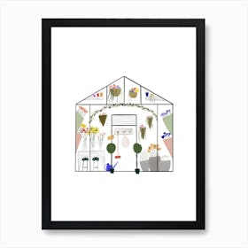 The Flower House Art Print