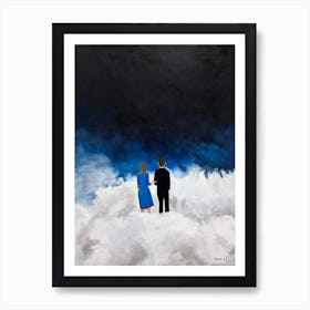 Couple In A Cloud Together Always Art Print