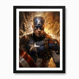 Captain America 30 Art Print