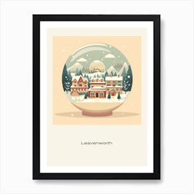 Leavenworth Washington Snowglobe Poster Art Print