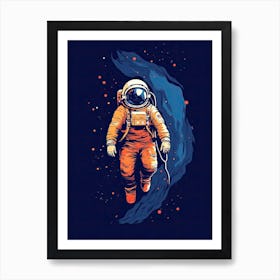 Stellar Dreamscape: Astronaut's Trek Art Print