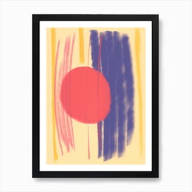 Balance Pastel Colours Abstract 6 Art Print