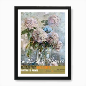 A World Of Flowers, Van Gogh Exhibition Hydrangea 4 Art Print