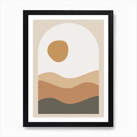 Boho Sunset In The Mountains Art Print