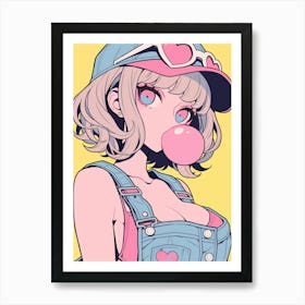 Anime Girl 6 Art Print