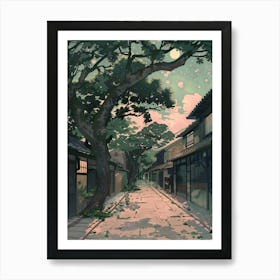 Kanazawa Japan 1 Retro Illustration Art Print