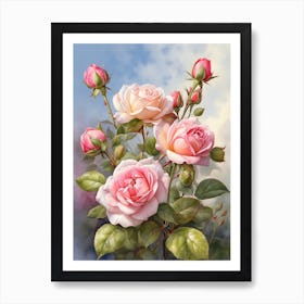 Rose Buds Art Print