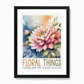 Floral Things Painting Art Print