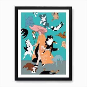 Cats & Dogs Art Print