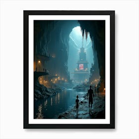 Caves Art Print