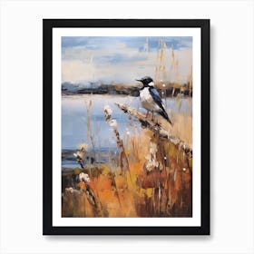 Bird Painting Magpie 7 Art Print