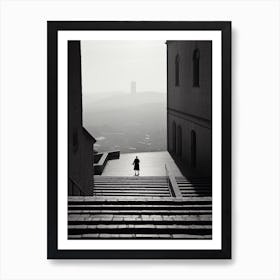 Assisi, Italy,  Black And White Analogue Photography  2 Art Print