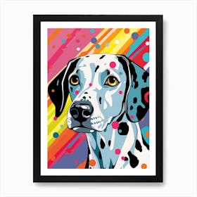 Bright Pop Art Dalmation 2 Art Print