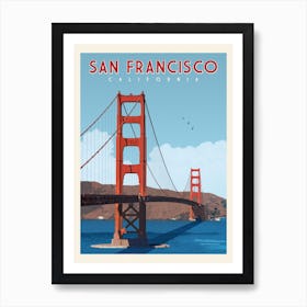 San Francisco Travel Poster Art Print