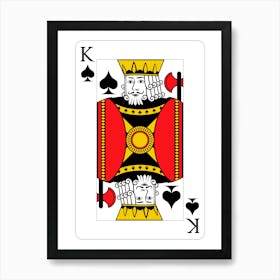 King Of Spades 3 Art Print