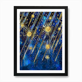 Gold Stars In The Sky 1 Art Print