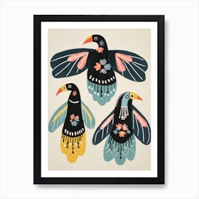 Folk Style Bird Painting California Condor 1 Art Print