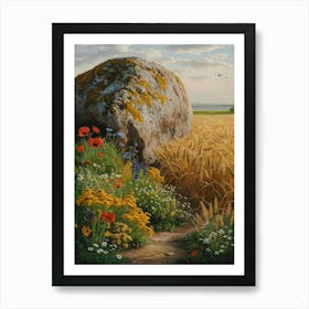 Stone In A Field 1 Art Print