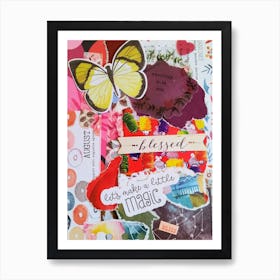 Mixed Media Collage Art Print