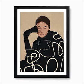 Thinking Of A Moment Art Print