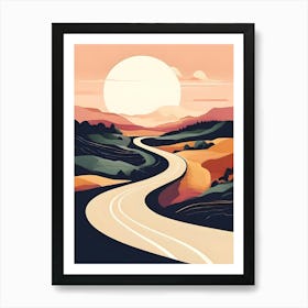 Road To The Sunset Art Print