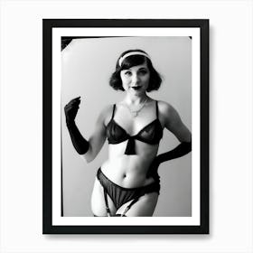 Burlesque Dancer Of The 1920s ~ Reimagined 15 Art Print