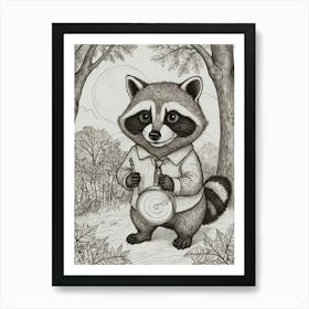 Raccoon 9 Art Print