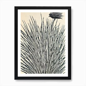 Acropora Verweyi Ii Linocut Art Print